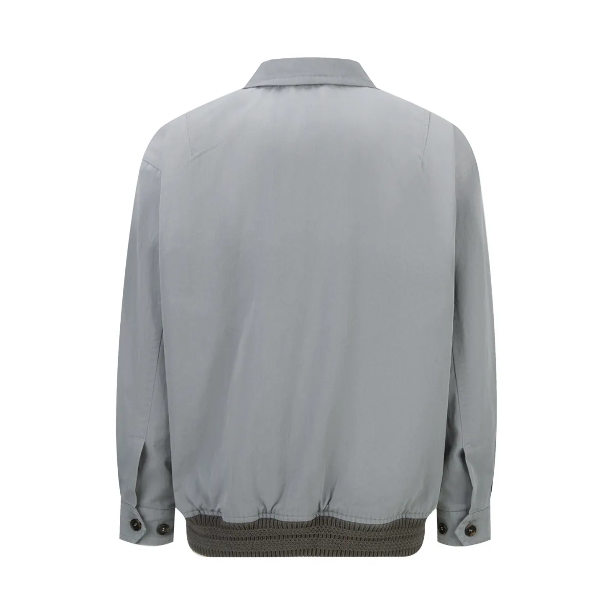 Logo Embroidered Distressed Zip Jacket - Grey, photo 2