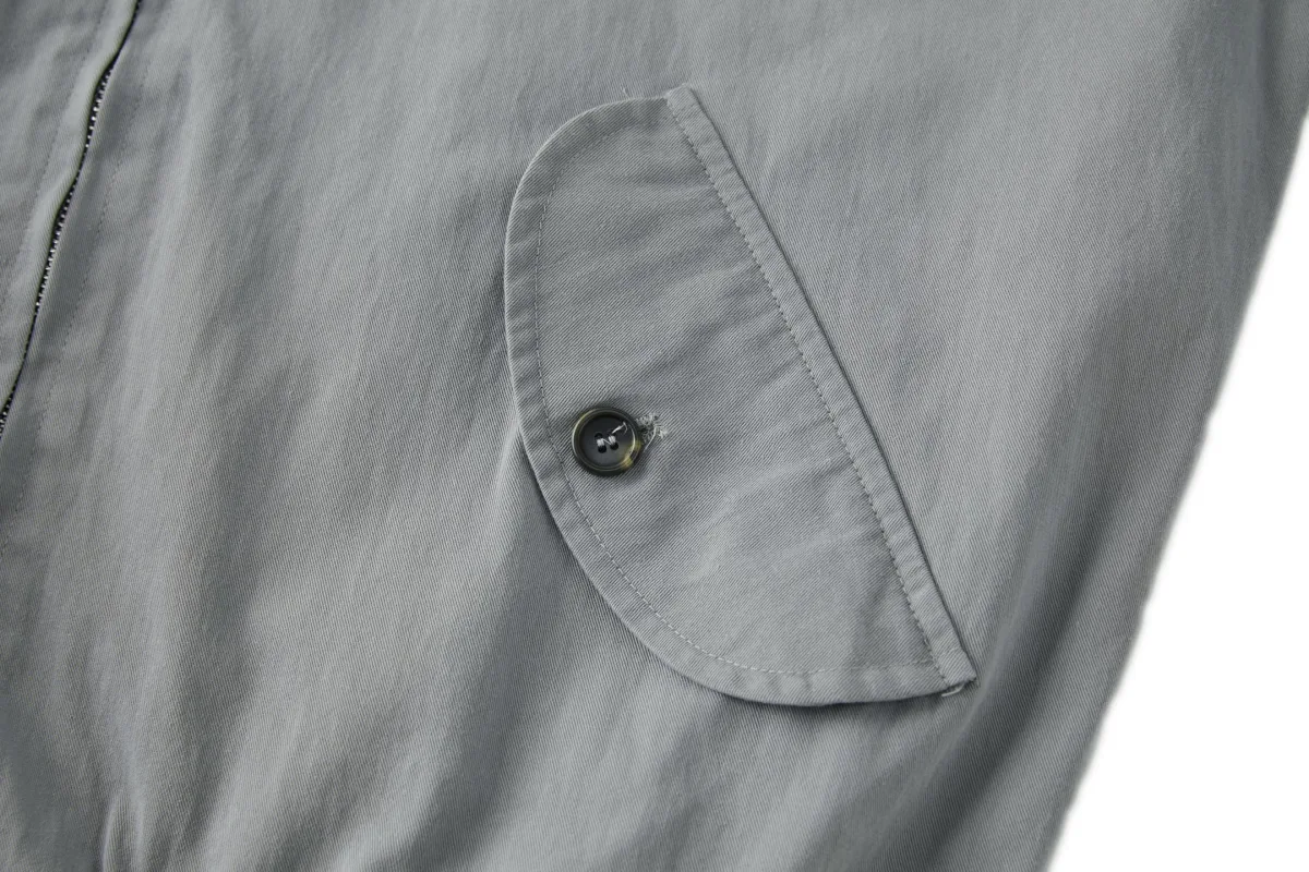 Logo Embroidered Distressed Zip Jacket - Grey, photo 6