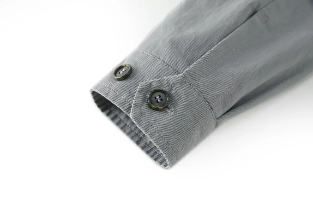 Logo Embroidered Distressed Zip Jacket - Grey, photo 7
