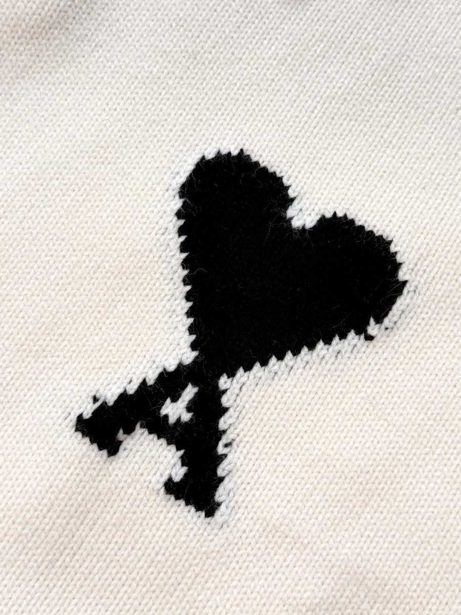 Heart A Logo Polo Knit Sweater - Cream, photo 6