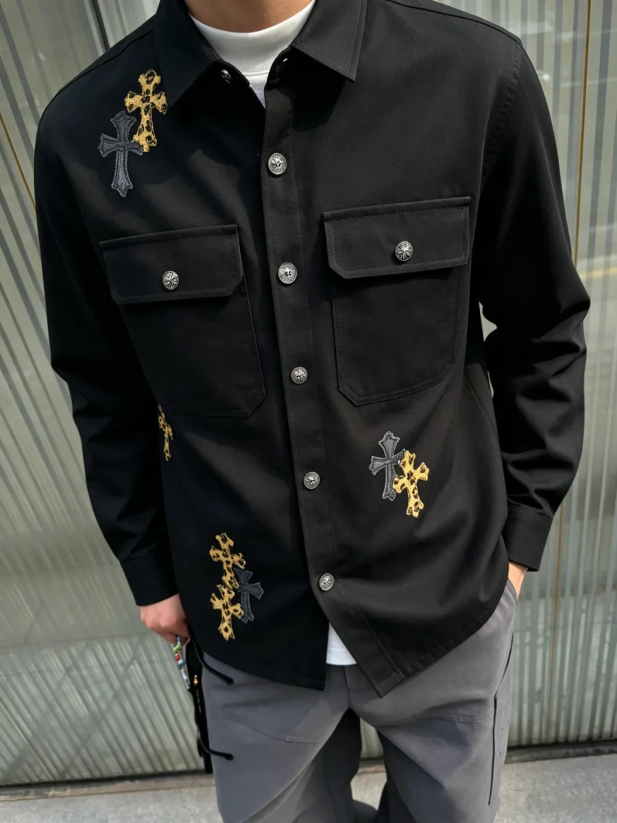 Cross Patch Work Jacket - Black, worn, photo 2