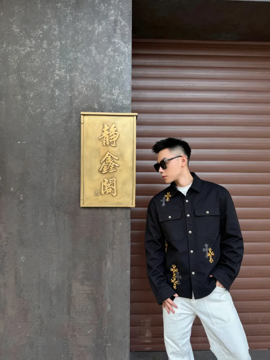 Cross Patch Work Jacket - Black, worn, photo 5