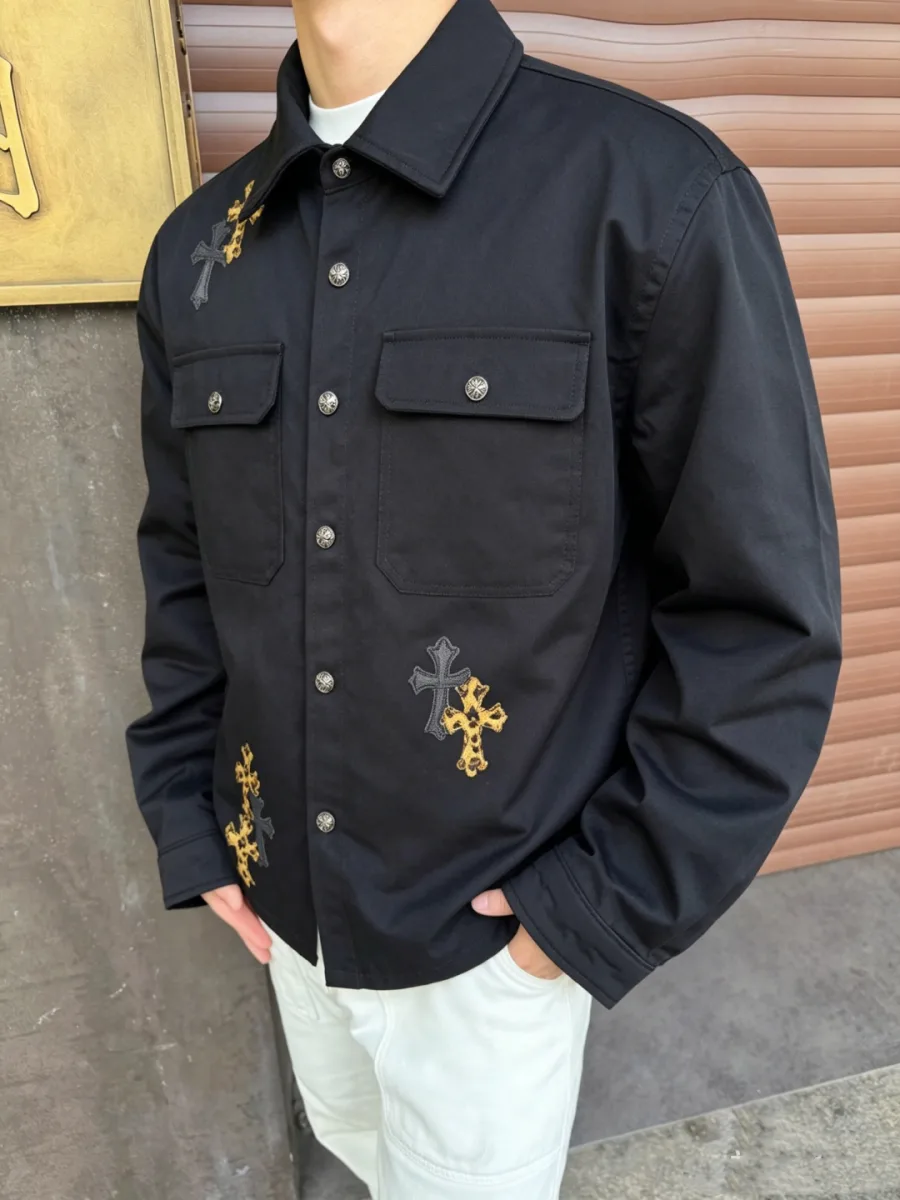 Cross Patch Work Jacket - Black, worn, photo 6