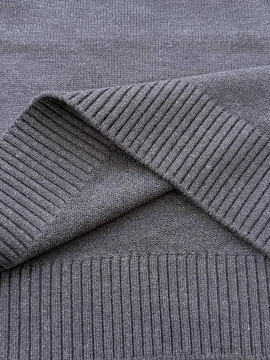 Heart A Logo Polo Knit Sweater - Charcoal Grey, photo 7