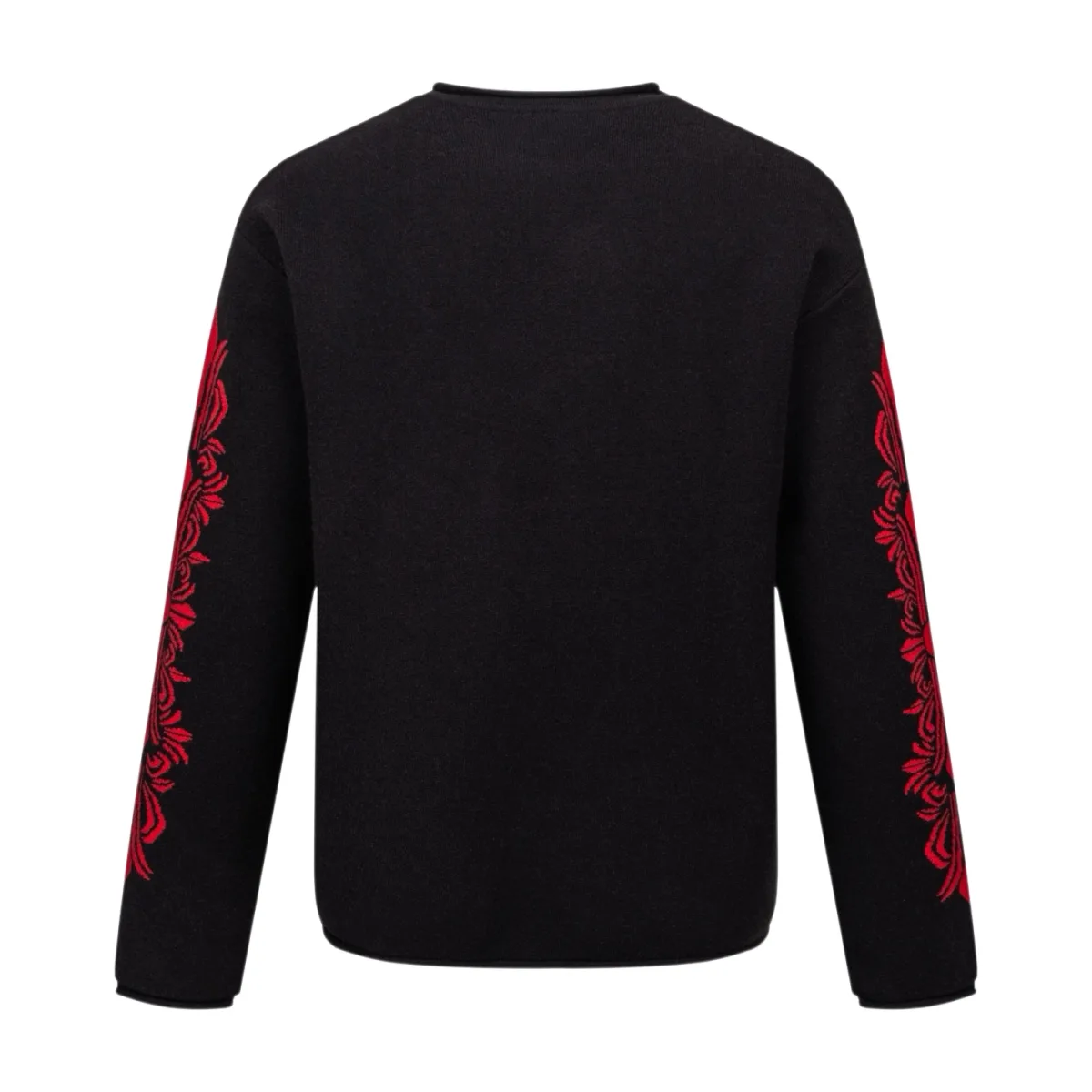 Cross Embroidery Crewneck Sweater - Black, photo 2