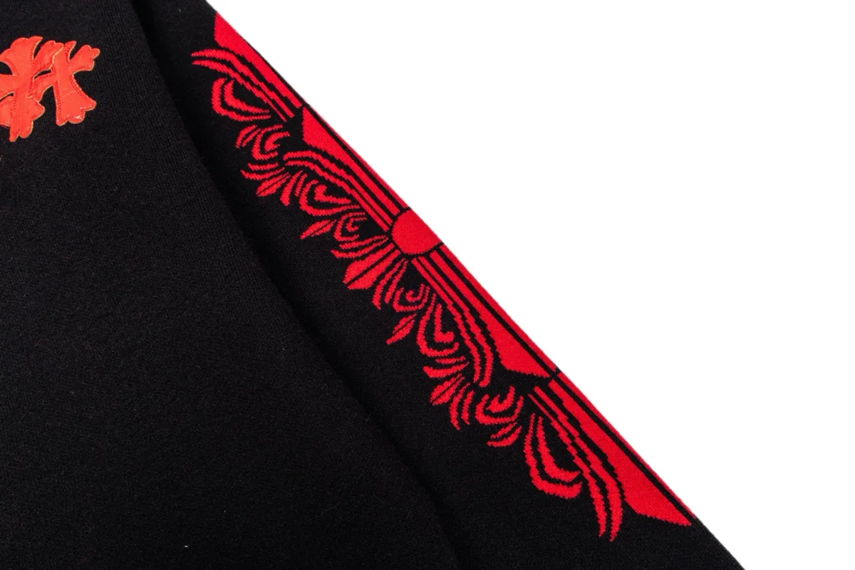 Cross Embroidery Crewneck Sweater - Black, photo 5