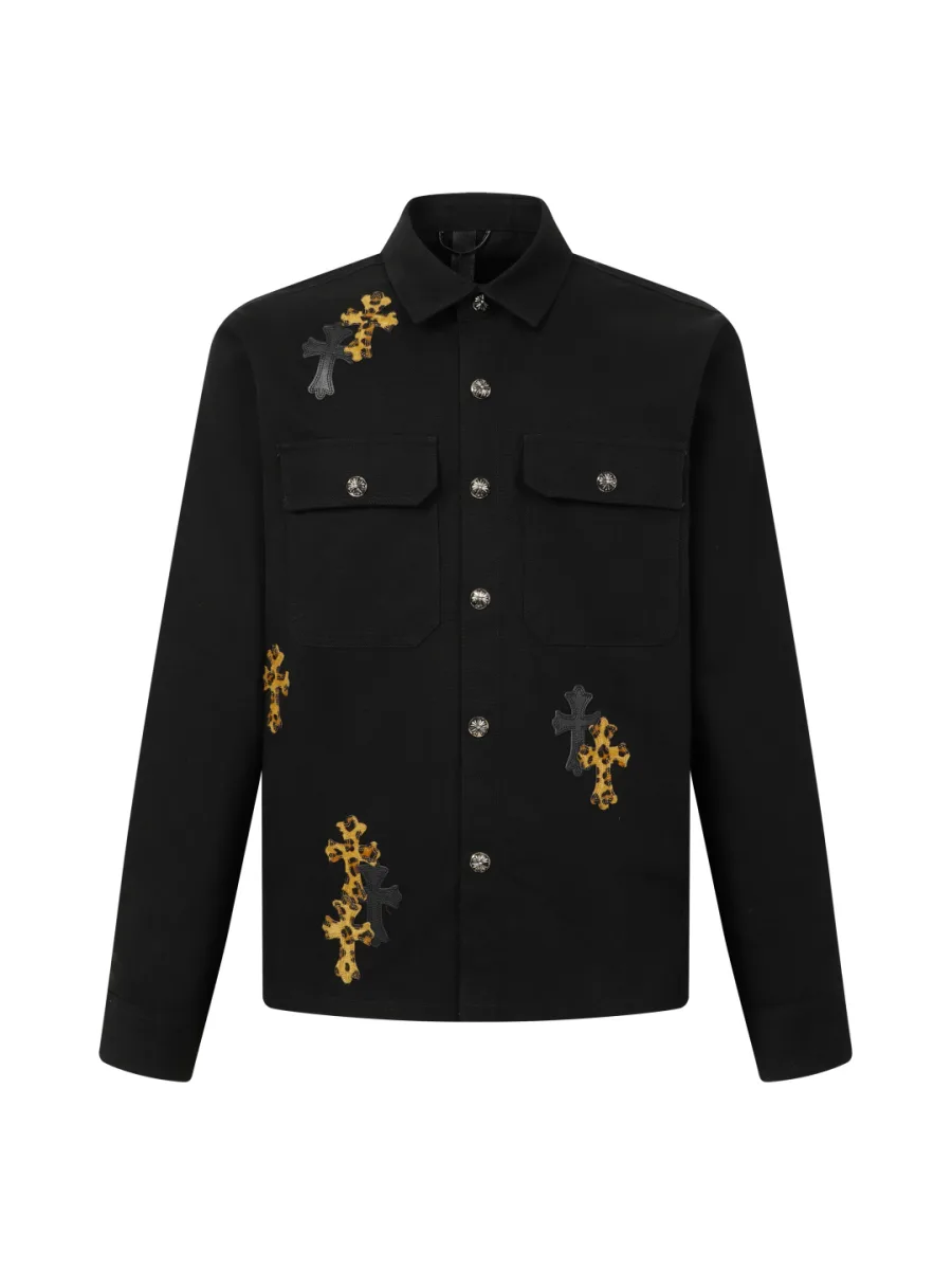 Cross Patch Work Jacket - Black