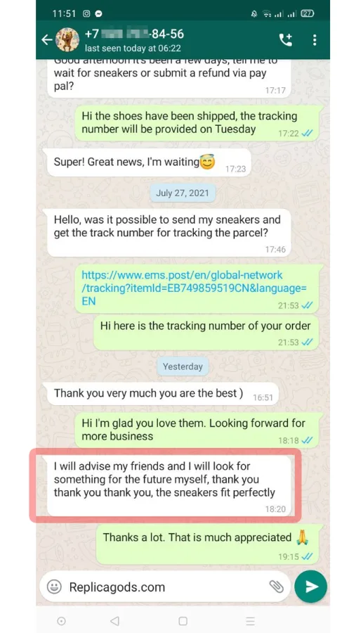 Customer review 76